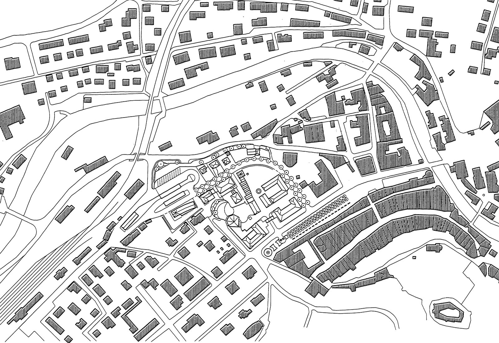 Bus station area in Brunico - Masterplan