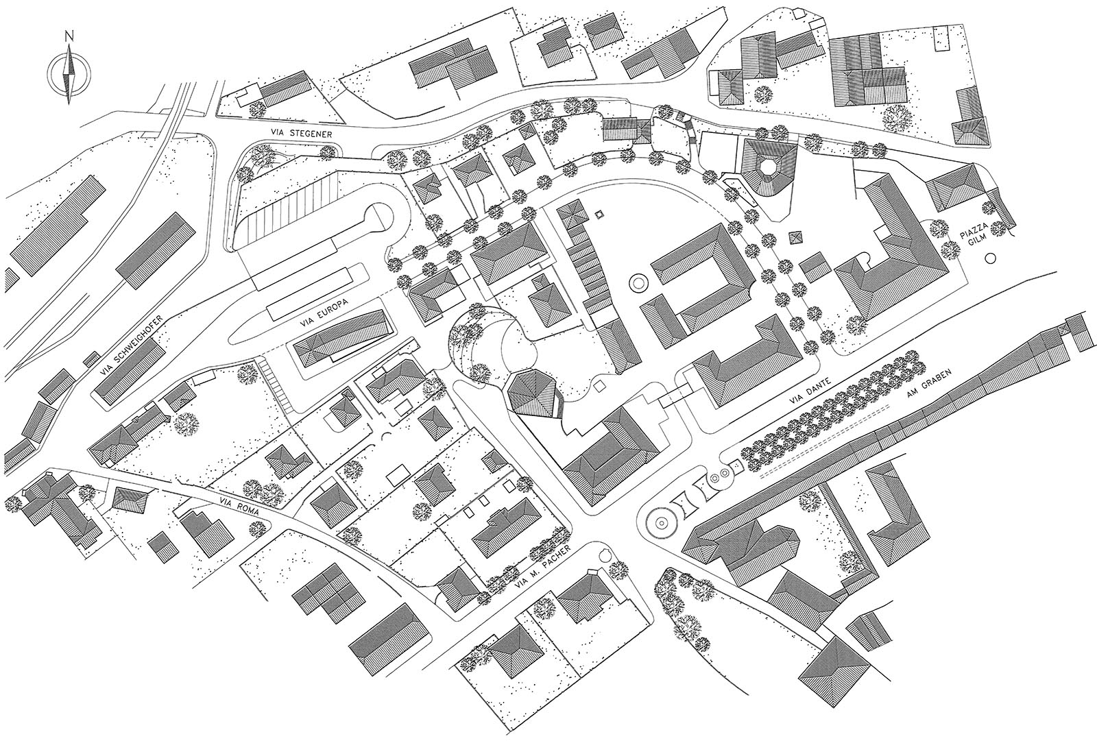 Bus station area in Brunico - General project plan