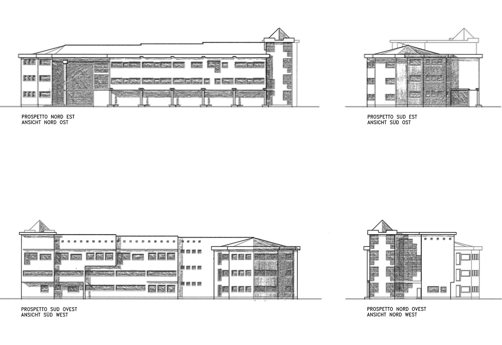 Scientific high school in Vipiteno - Elevations