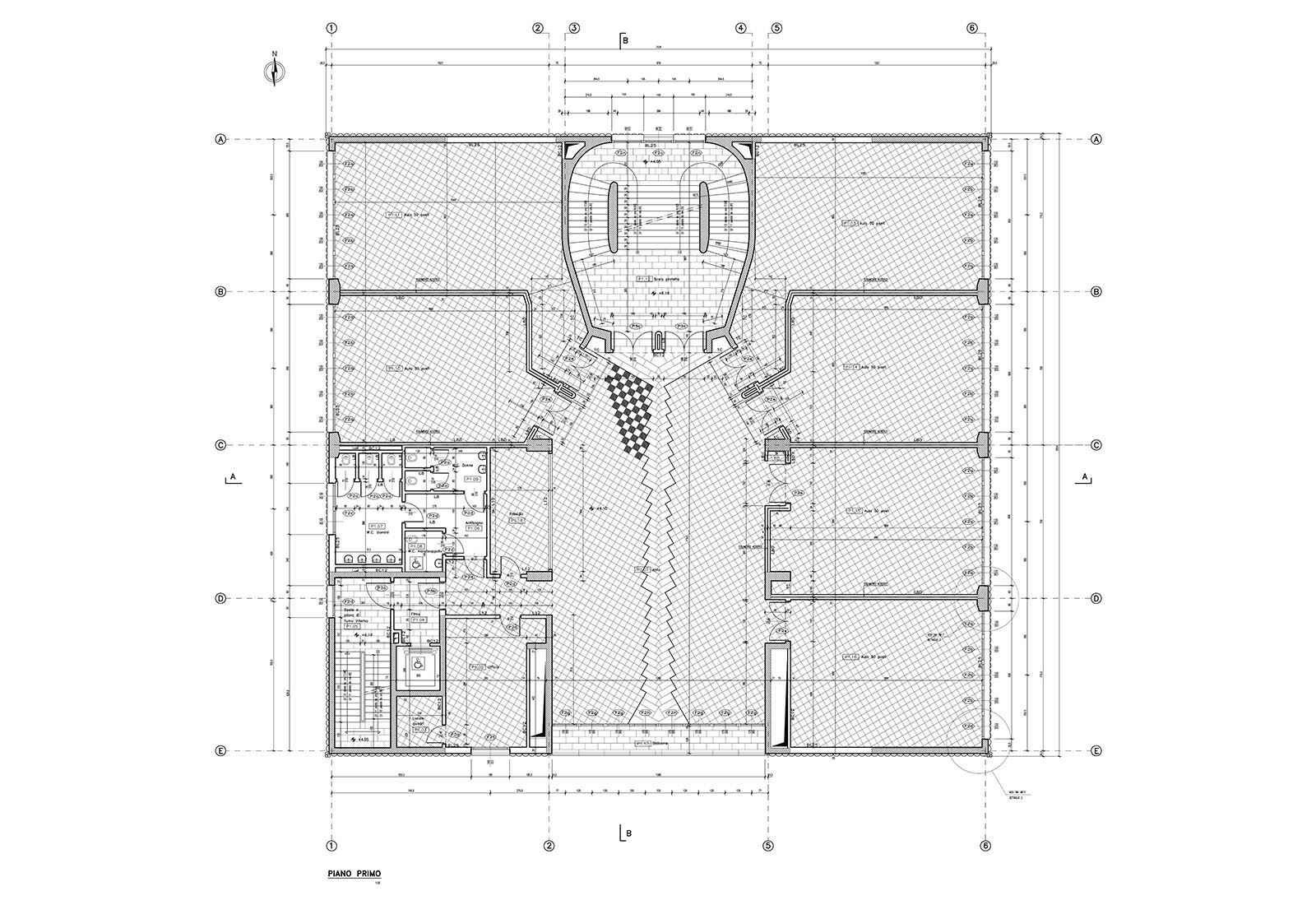 Edificio 25 Politecnico di Milano - Pianta piano primo