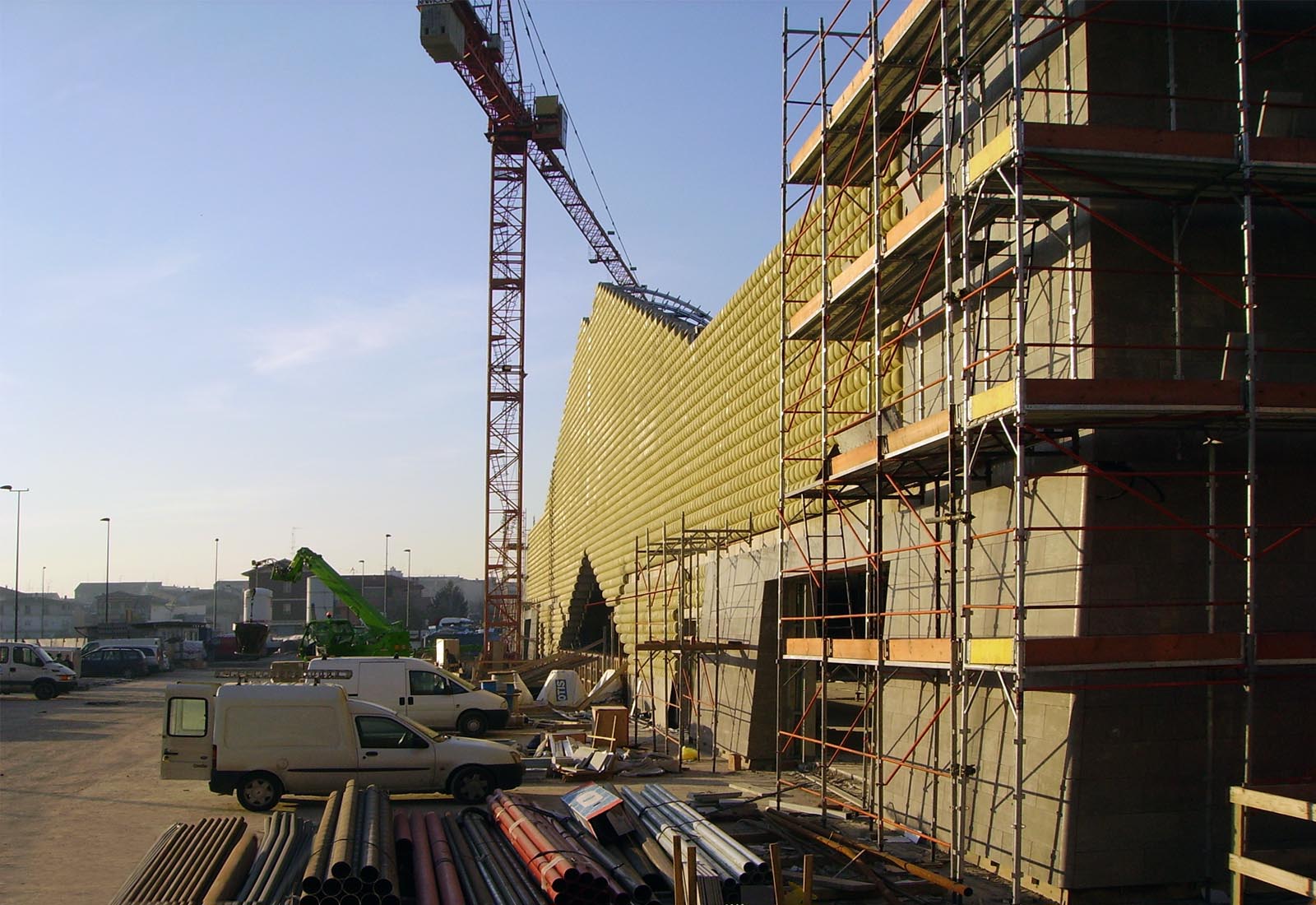 Esselunga Piacenza - Il cantiere delle facciate