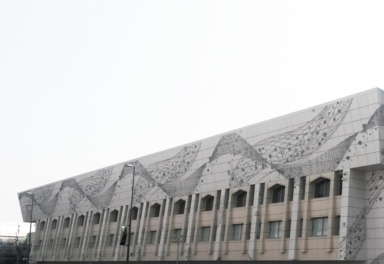 Baku sport hall - View of the west facade