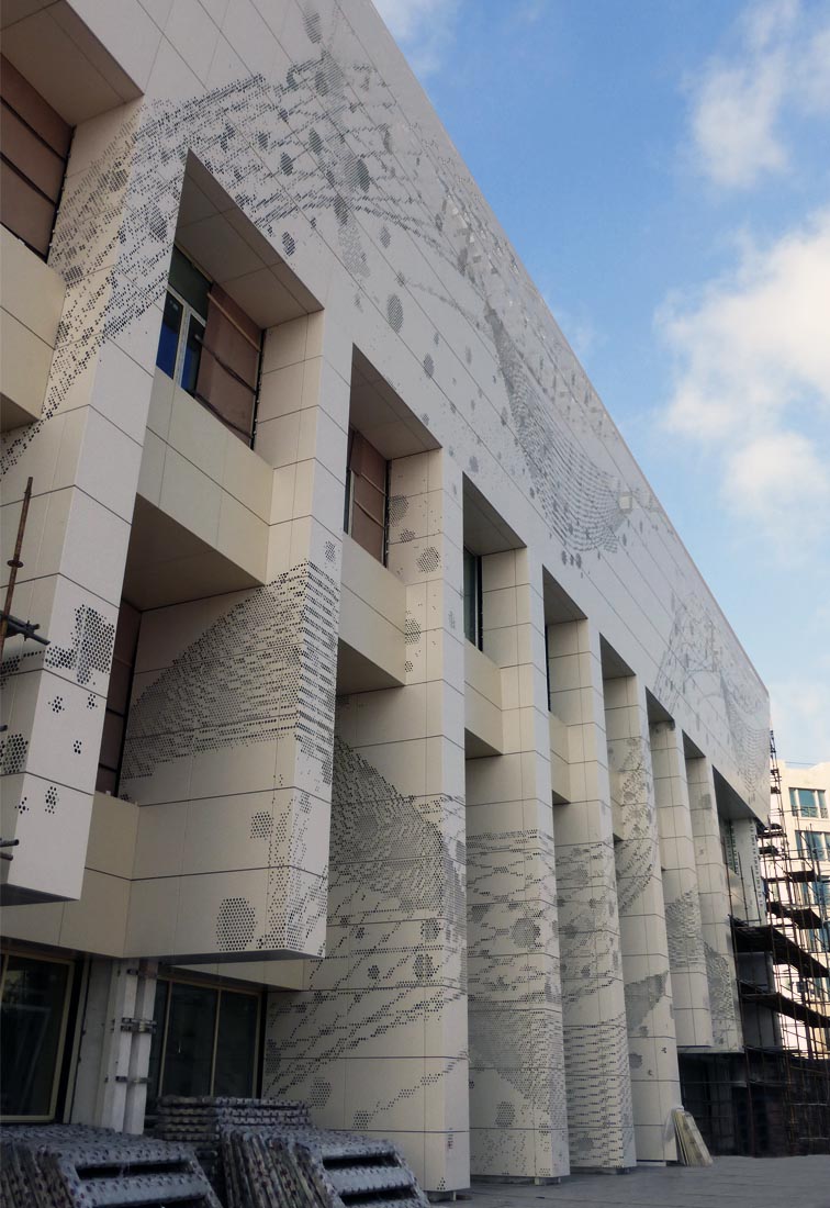 Baku sport hall - View of the main front