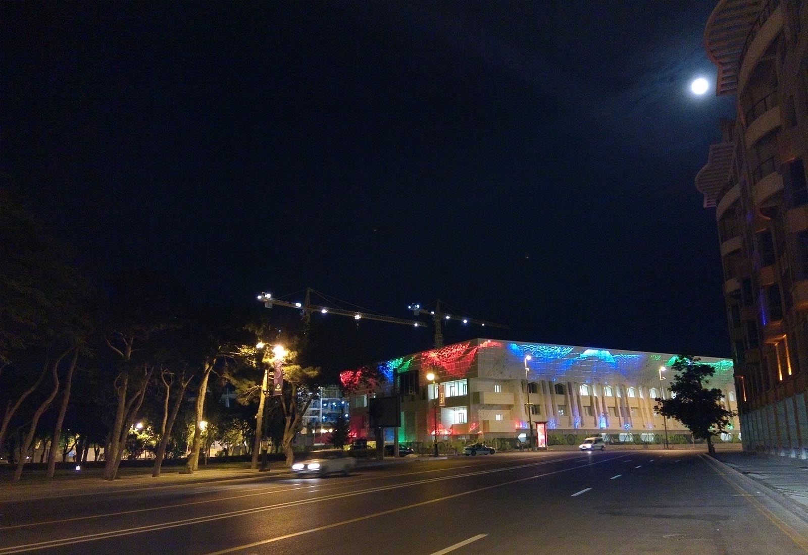 Baku sport hall - Night view