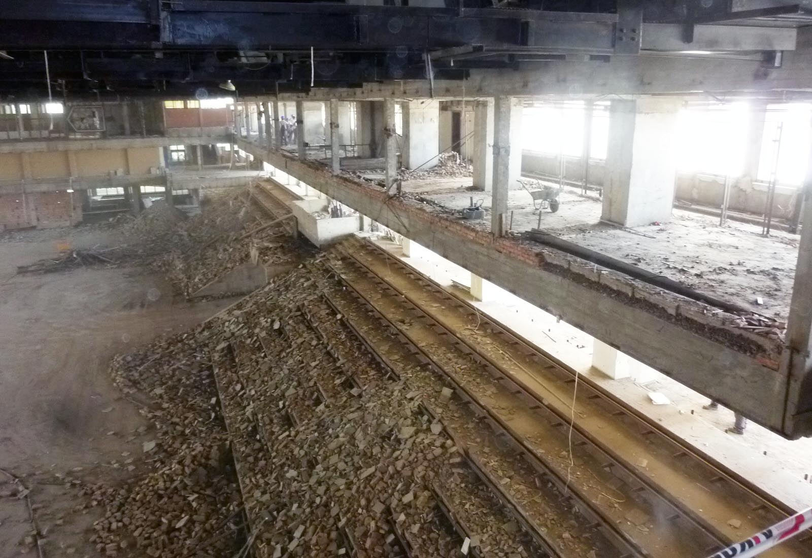 Baku sport hall - The grandstands after the demolitions