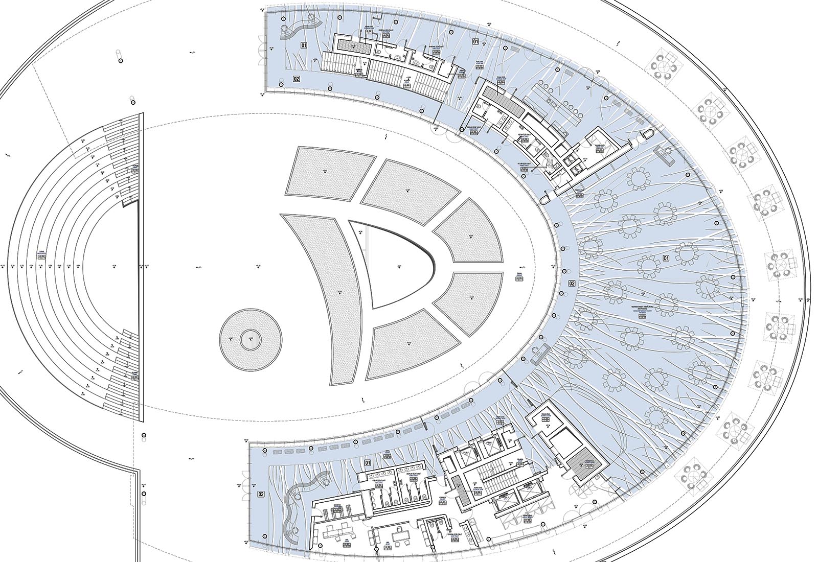 Sadko Baku - Il controsoffitto della sala eventi