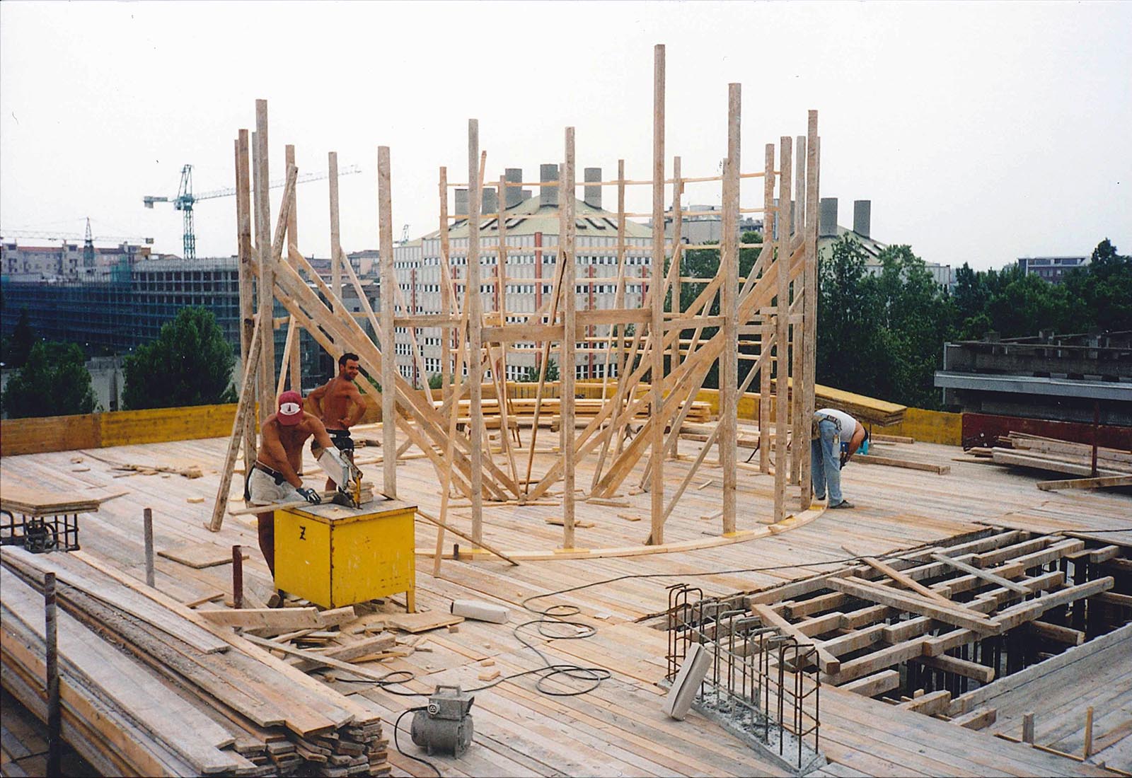 Edificio 25 Politecnico di Milano - Carpenteria tamburo di copertura