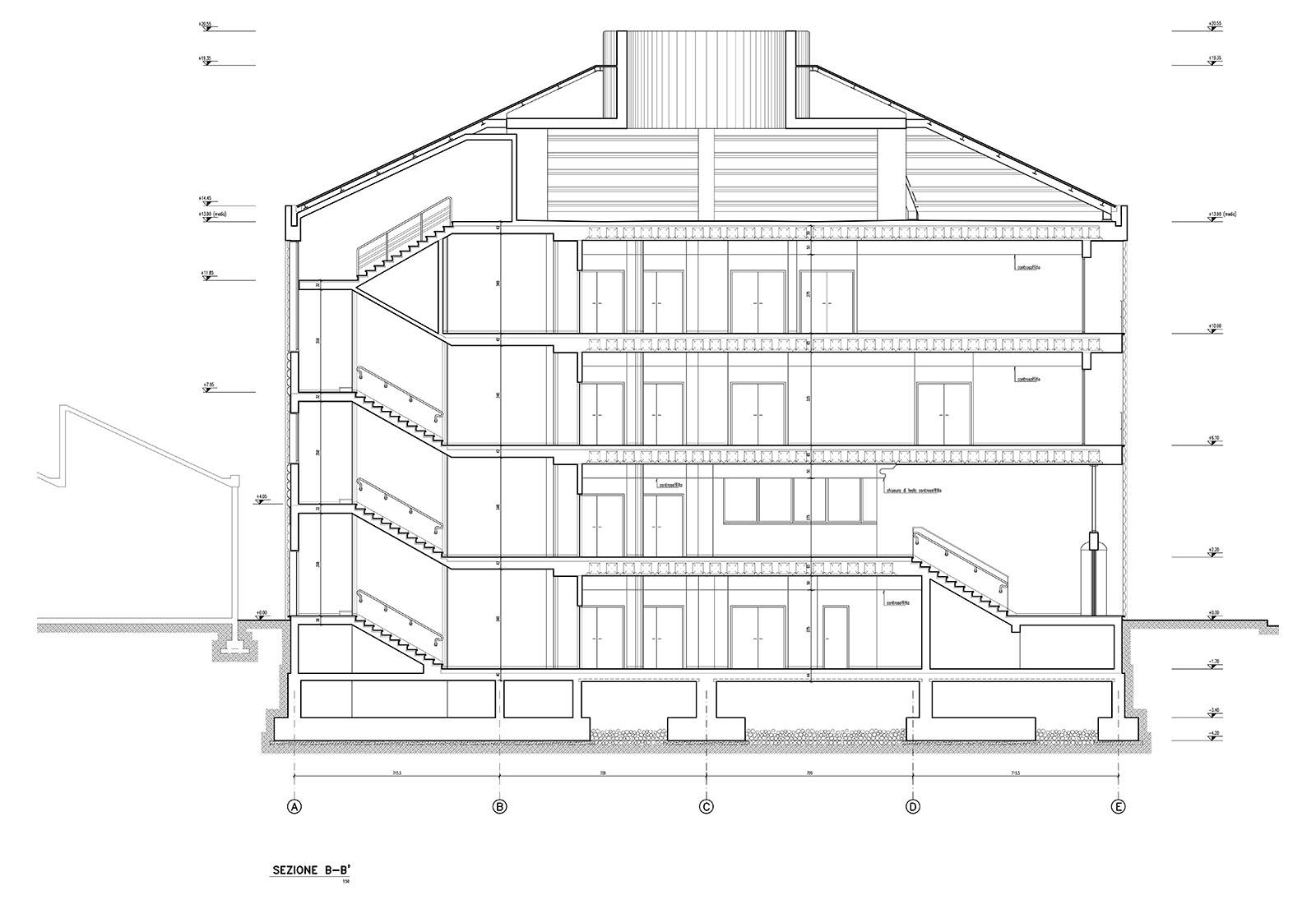 Building 25 Politecnico di Milano - Section