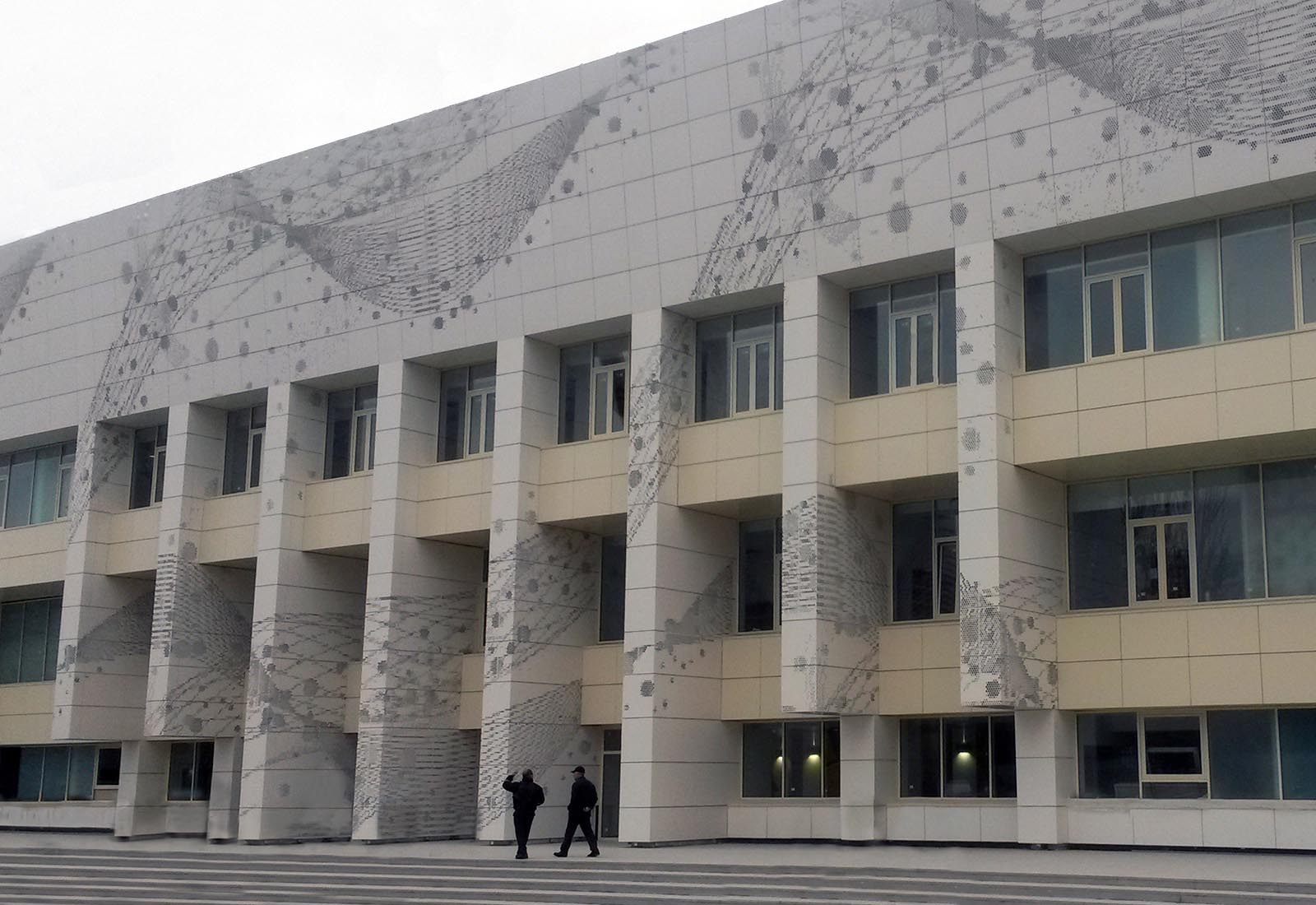 Baku sport hall - Vista dell'ingresso all'edificio