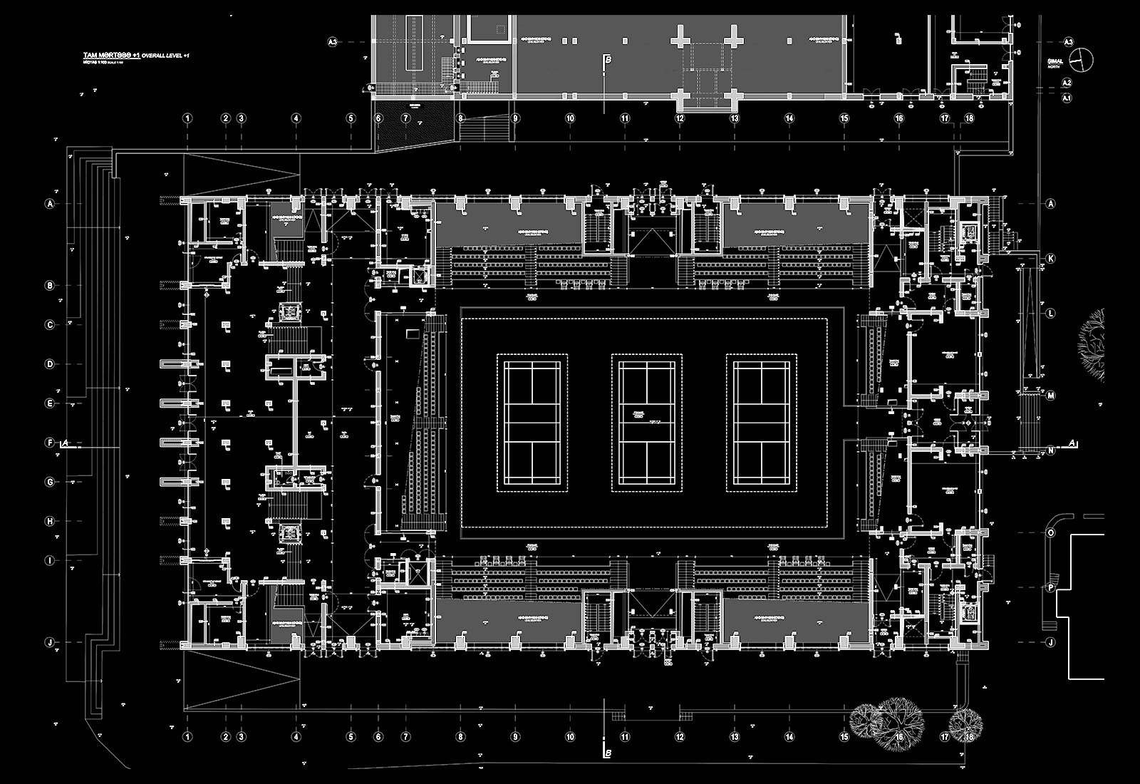 Baku sport hall - Ground floor plan