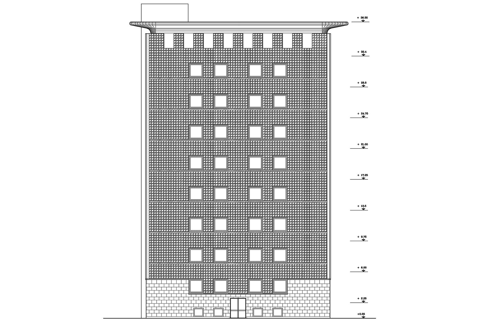 Istituto Besta Milano - Prospetto Nord