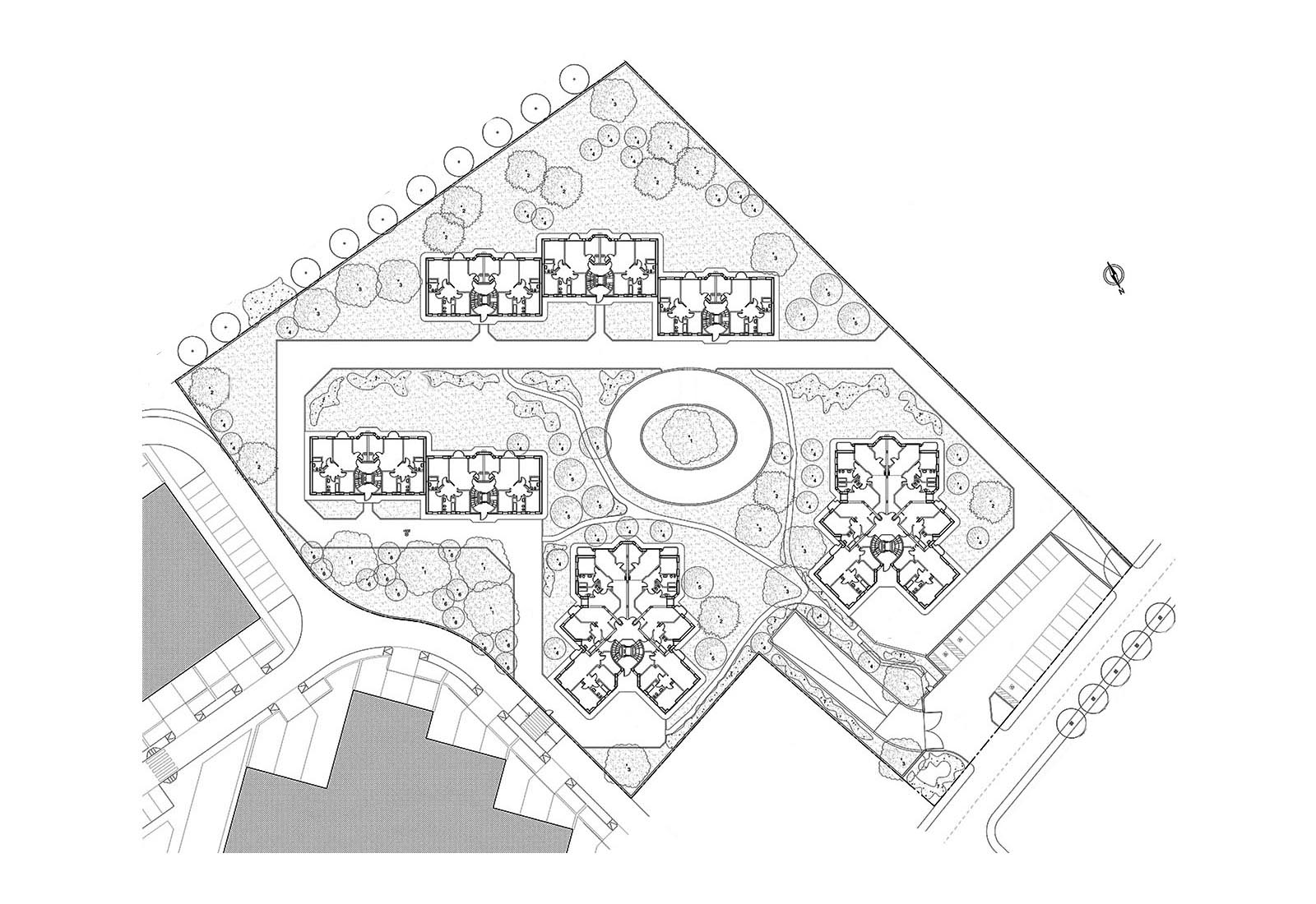 Residenze Macherio - Planimetria generale di progetto