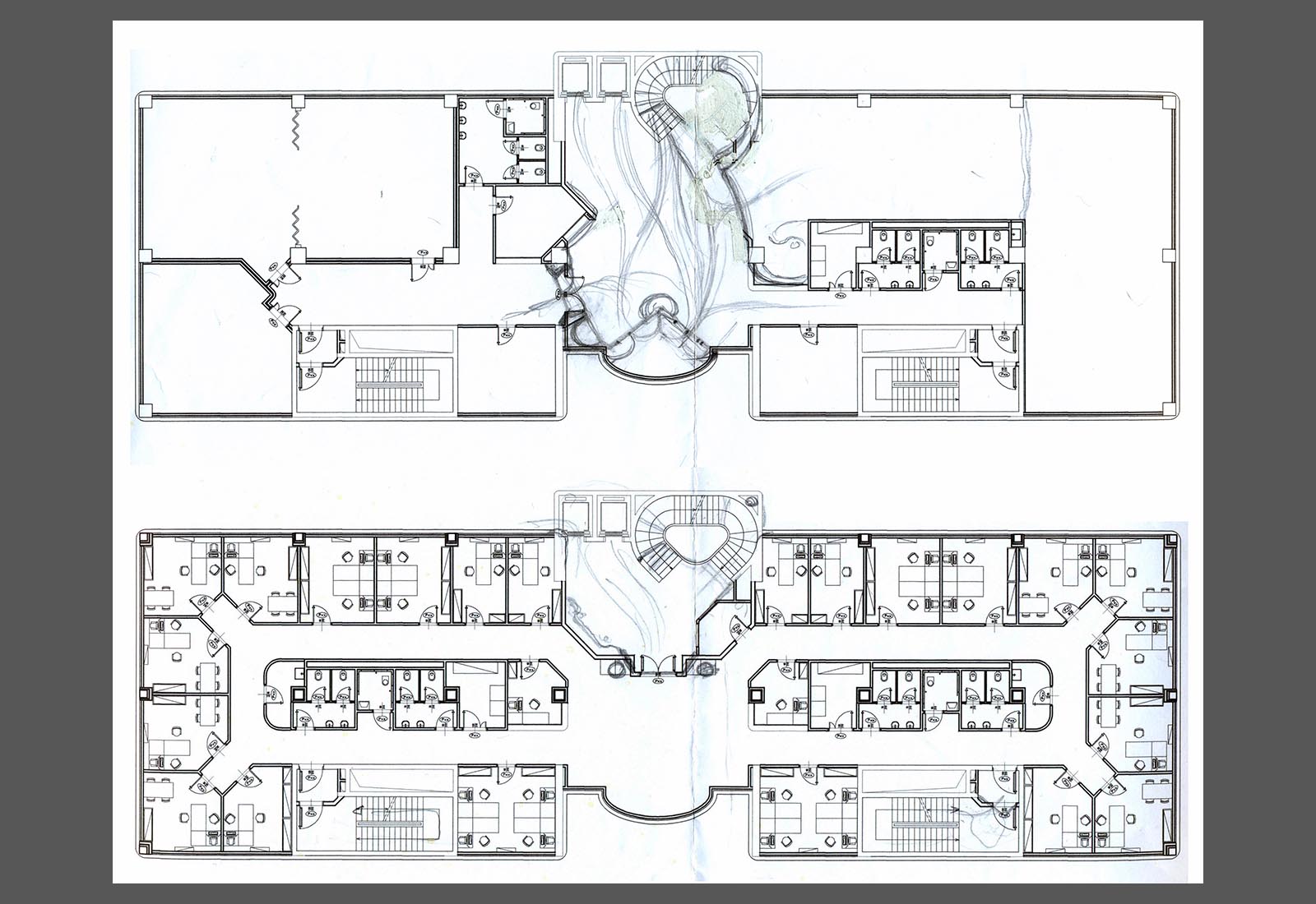 Edificio 22 Politecnico di Milano - Schema dei flussi