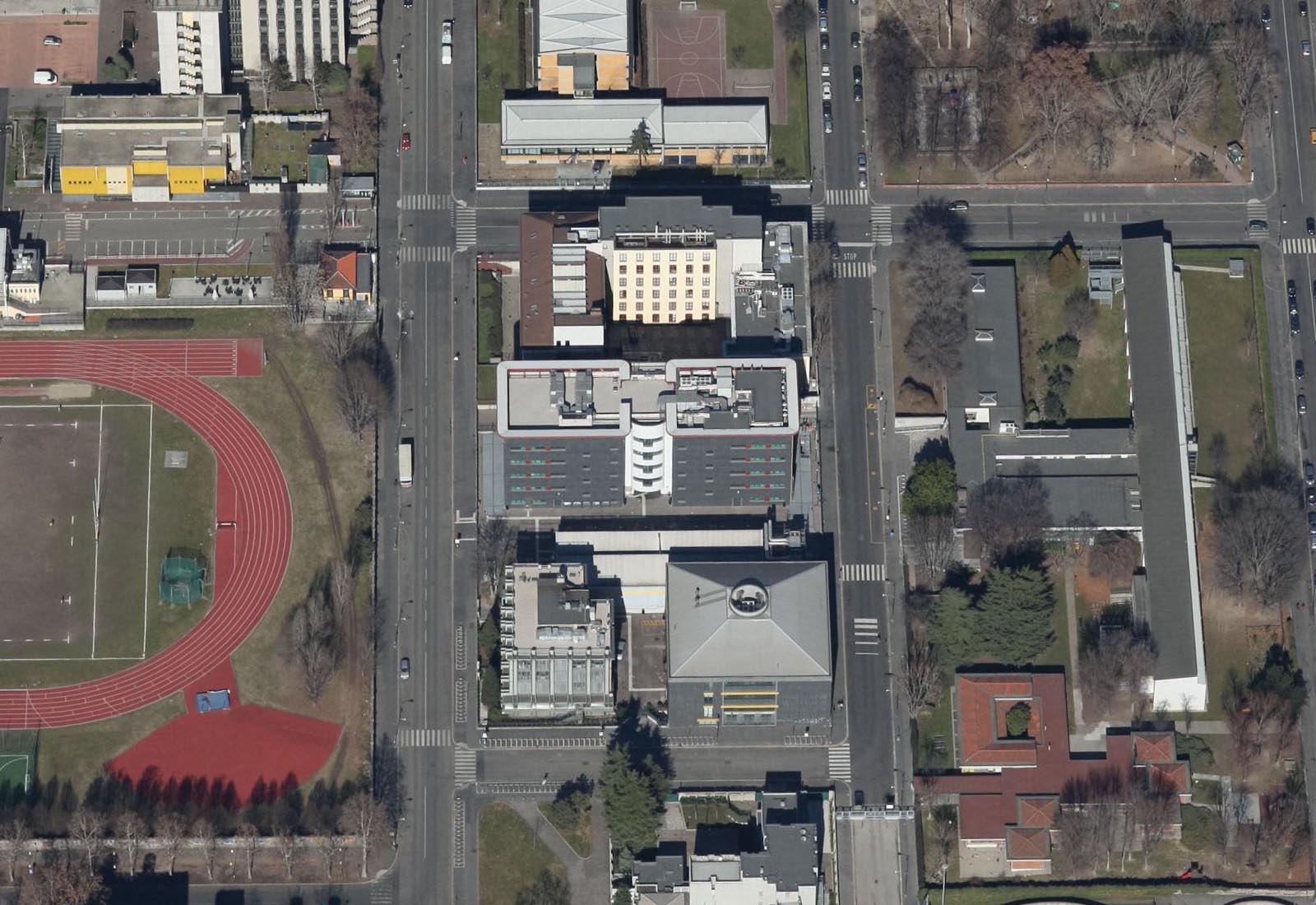 Edificio 22 Politecnico di Milano - Vista aerea