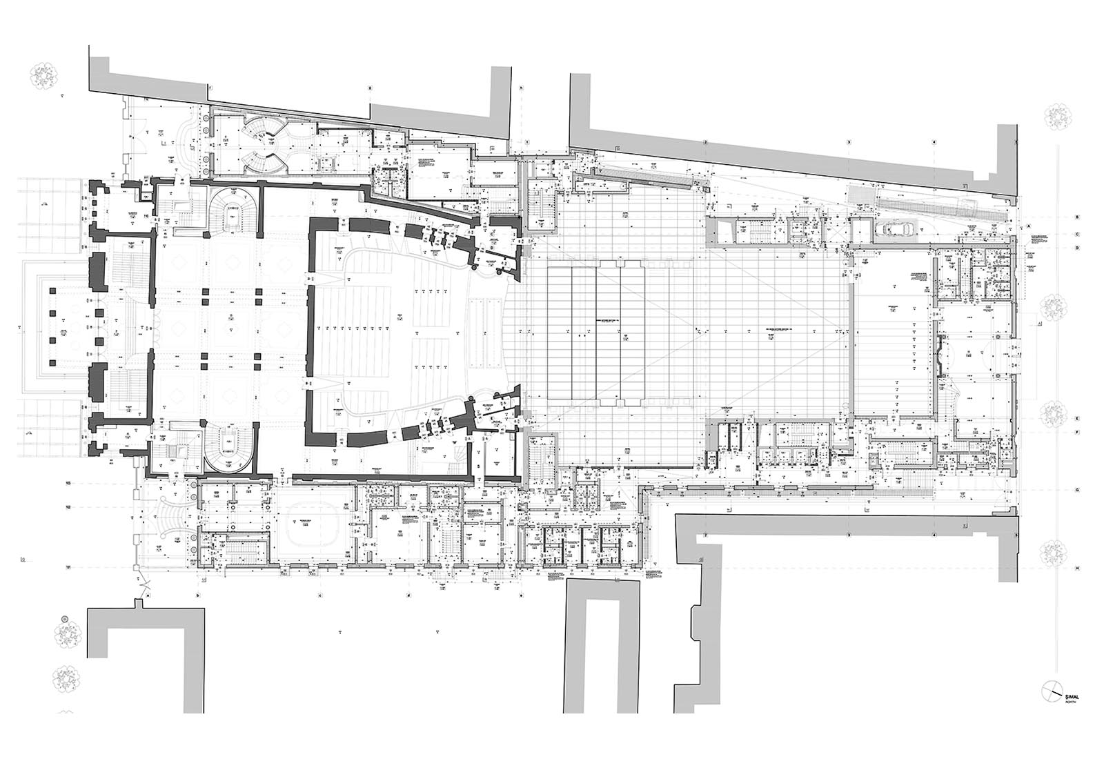 Baku Opera and Ballet Theatre - Ground floor plan