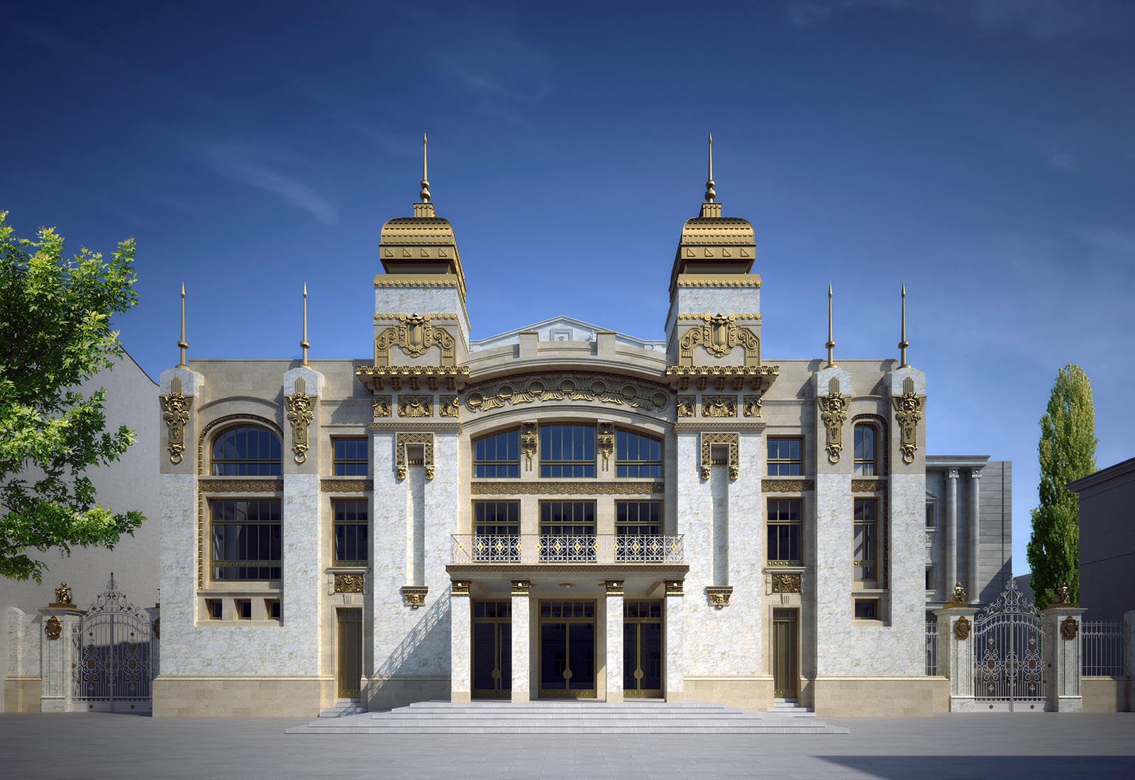 Baku Opera and Ballet Theatre - Vista da sud