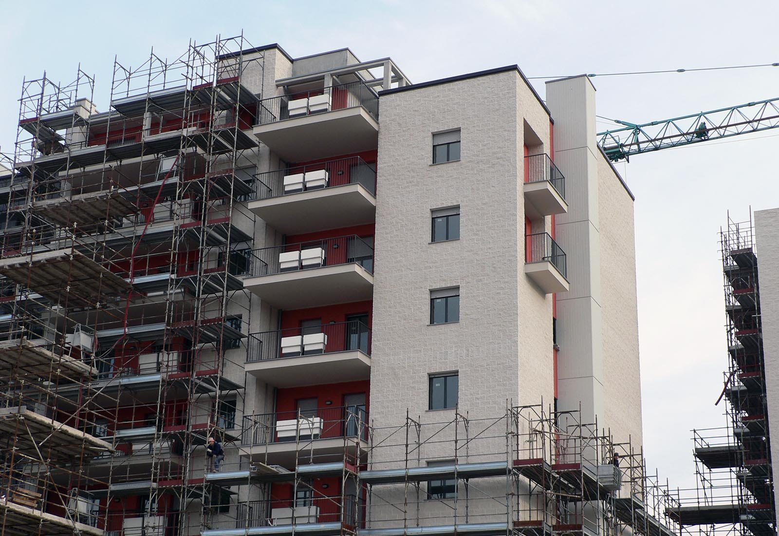 Residential ensemble Grazioli in Milan - The building site