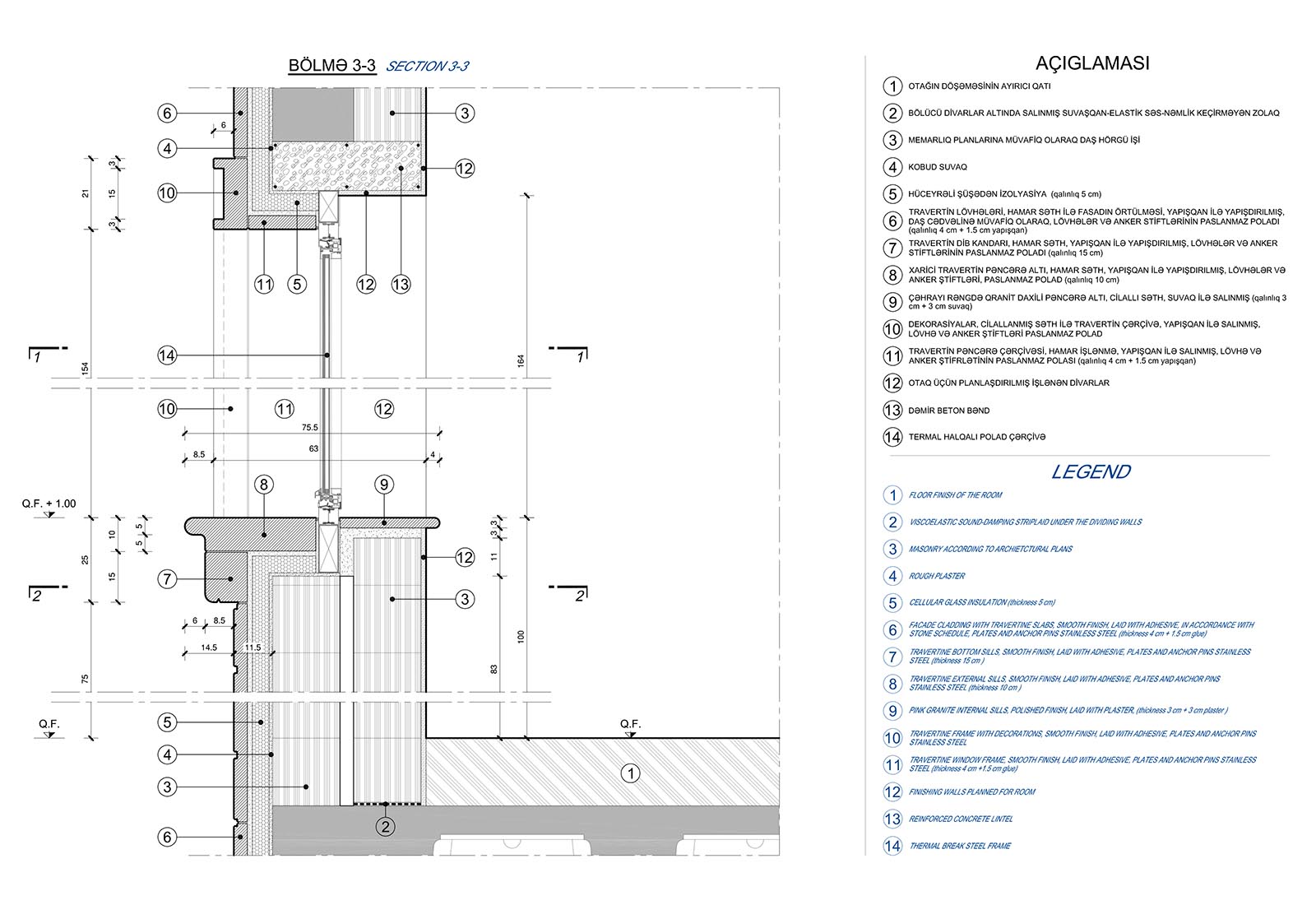 Baku Opera and Ballet Theatre - Insulation detail