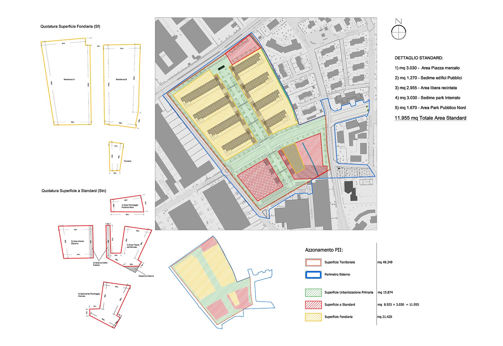 Residential buildings Fizzonasco - Zoning