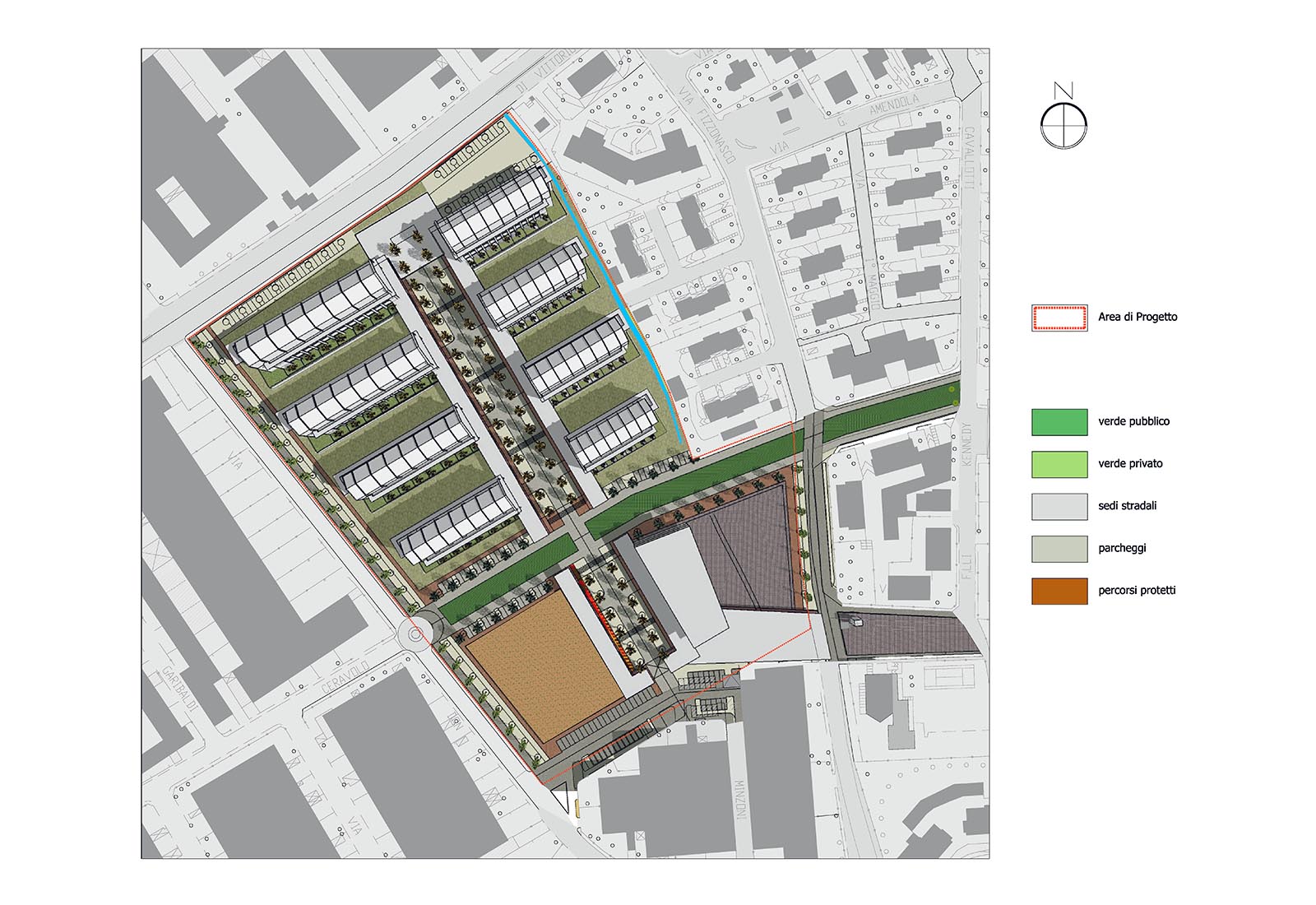 Residential buildings Fizzonasco - General project plan