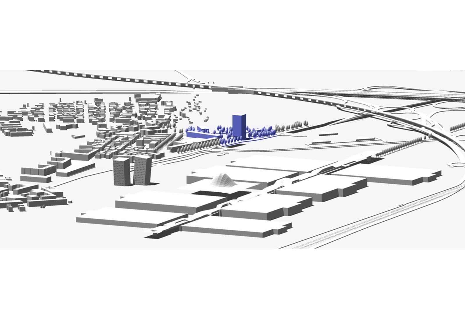 Romani area in Pero - Location compared to the Milan fair