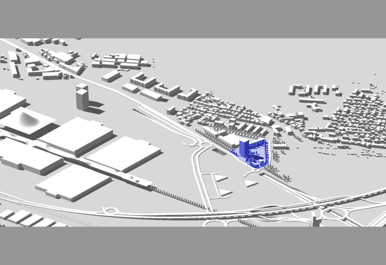 Romani area in Pero - Location compared to the Milan fair