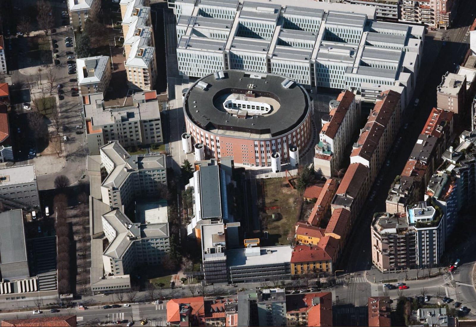 Bocconi university expansion impact - Aerial view of the Bocconi university expansion