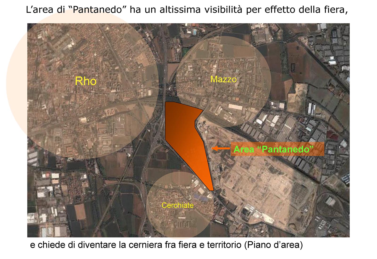 Pantanedo Cerchiate district - The Pantanedo Cerchiate general plan