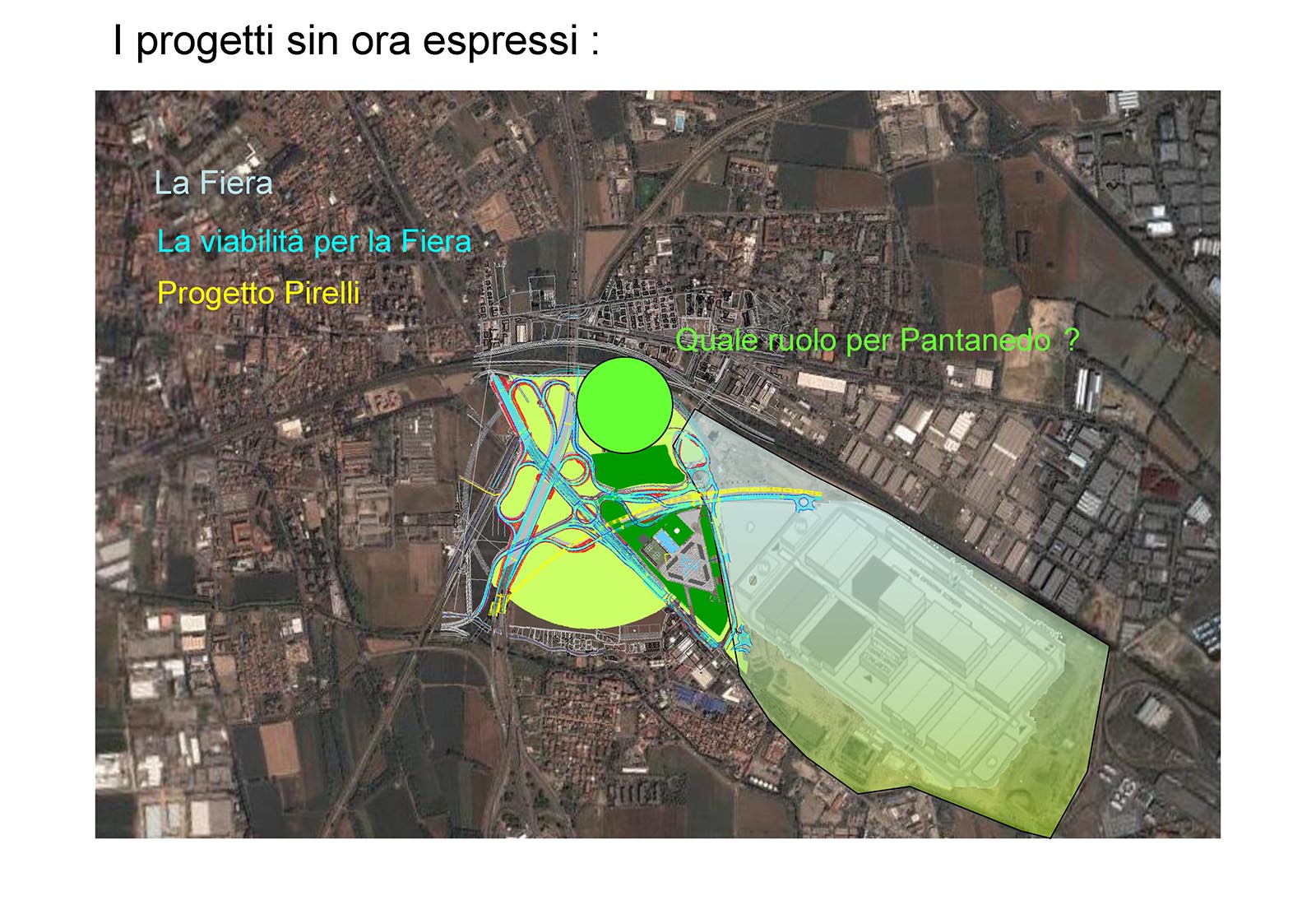 Pantanedo Cerchiate district - The Pantanedo Cerchiate general plan