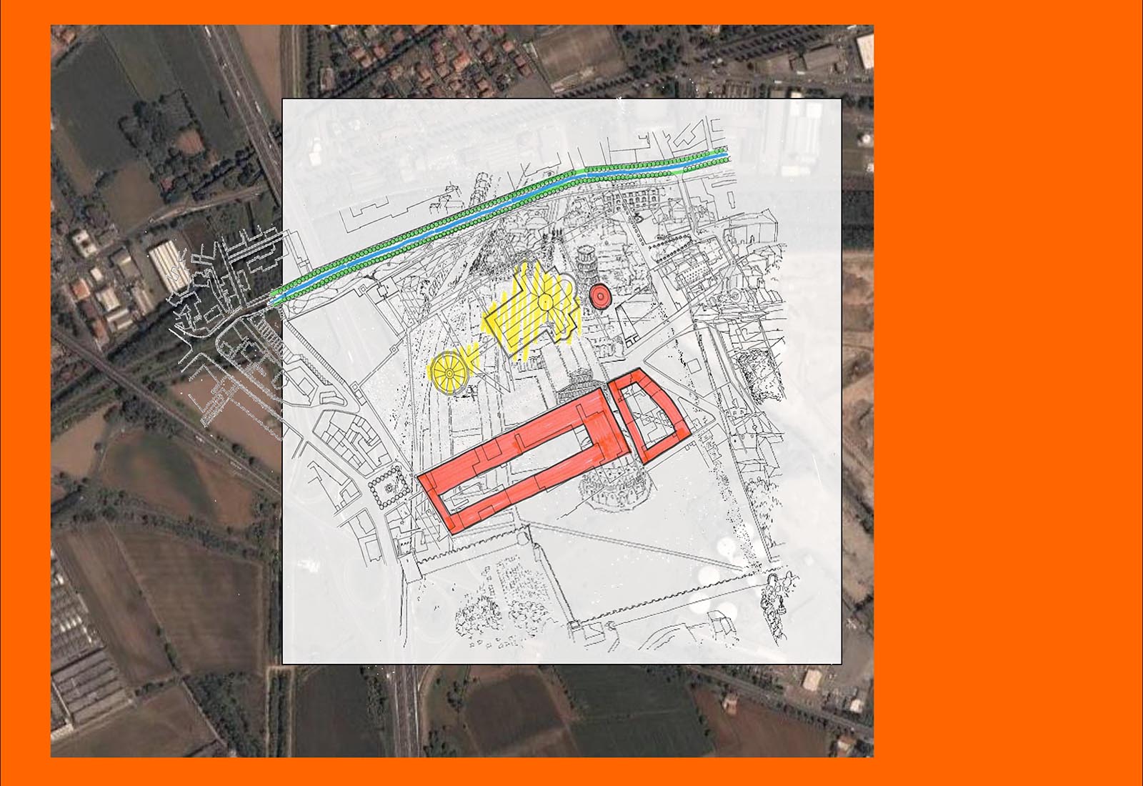 Pantanedo Cerchiate district - The Pantanedo Cerchiate general plan