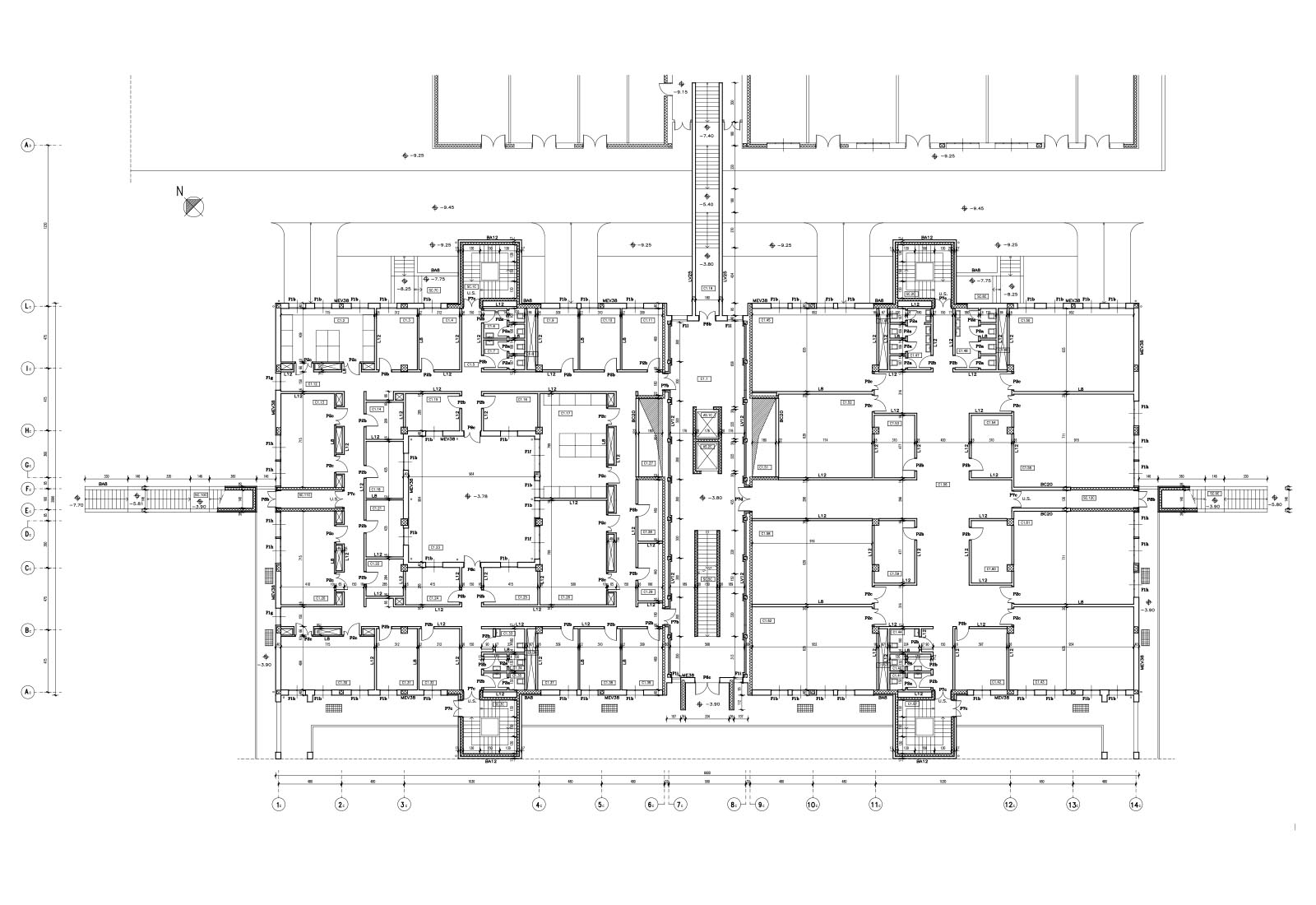 Faculty of Veterinary in Camerino - Ground floor plan building C