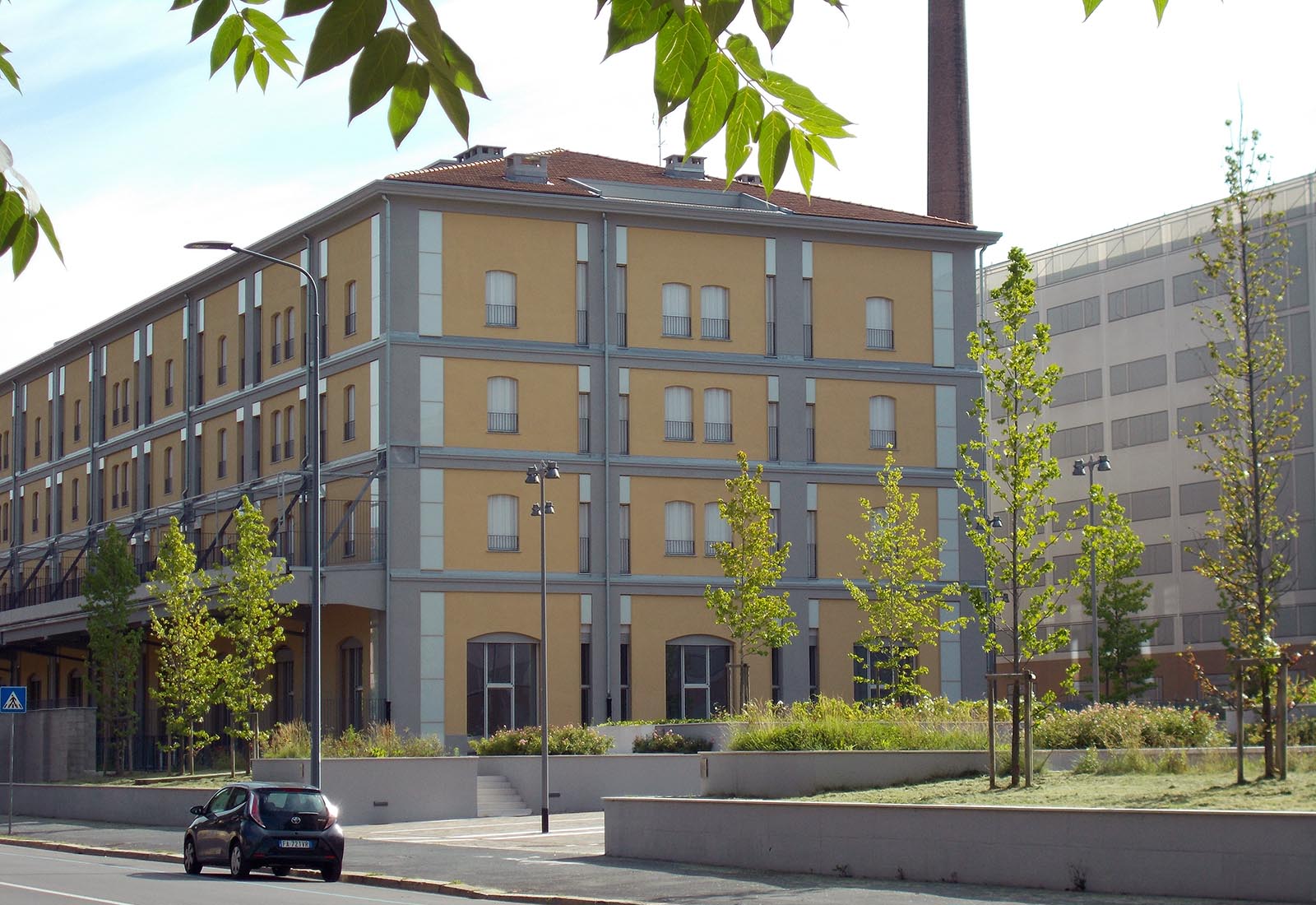 Residential buildings ex tobacco area in Milan - View from Via Suzzani