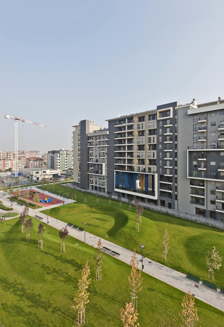 Residential building Scarsellini Milan - View