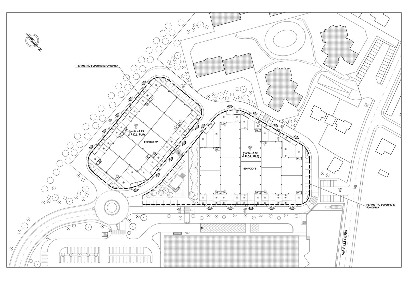 Crafts buildings in Macherio - General plan