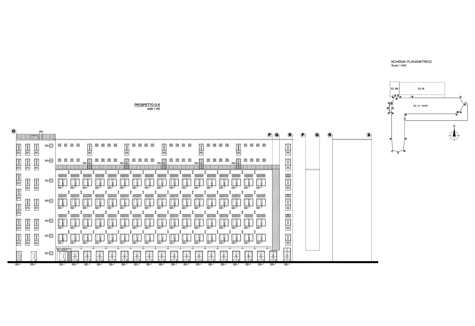 Building 14 Politecnico di Milano - Window replacement - Elevation 3