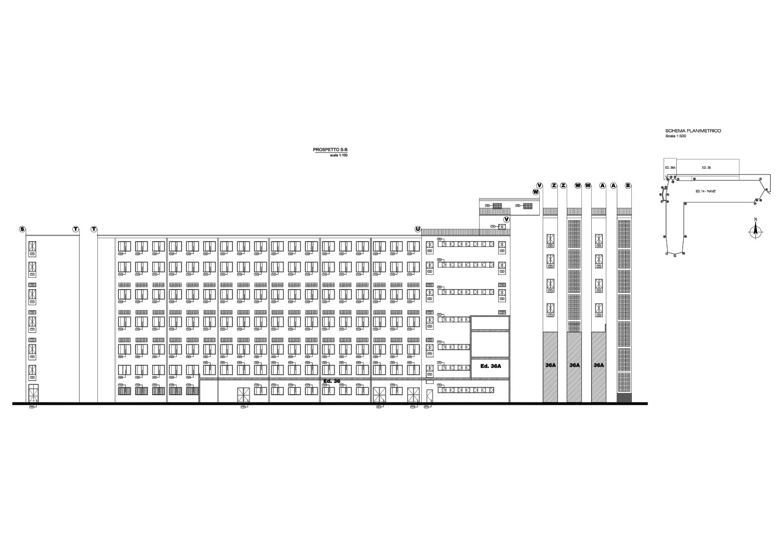 Building 14 Politecnico di Milano - Window replacement - Elevation 4