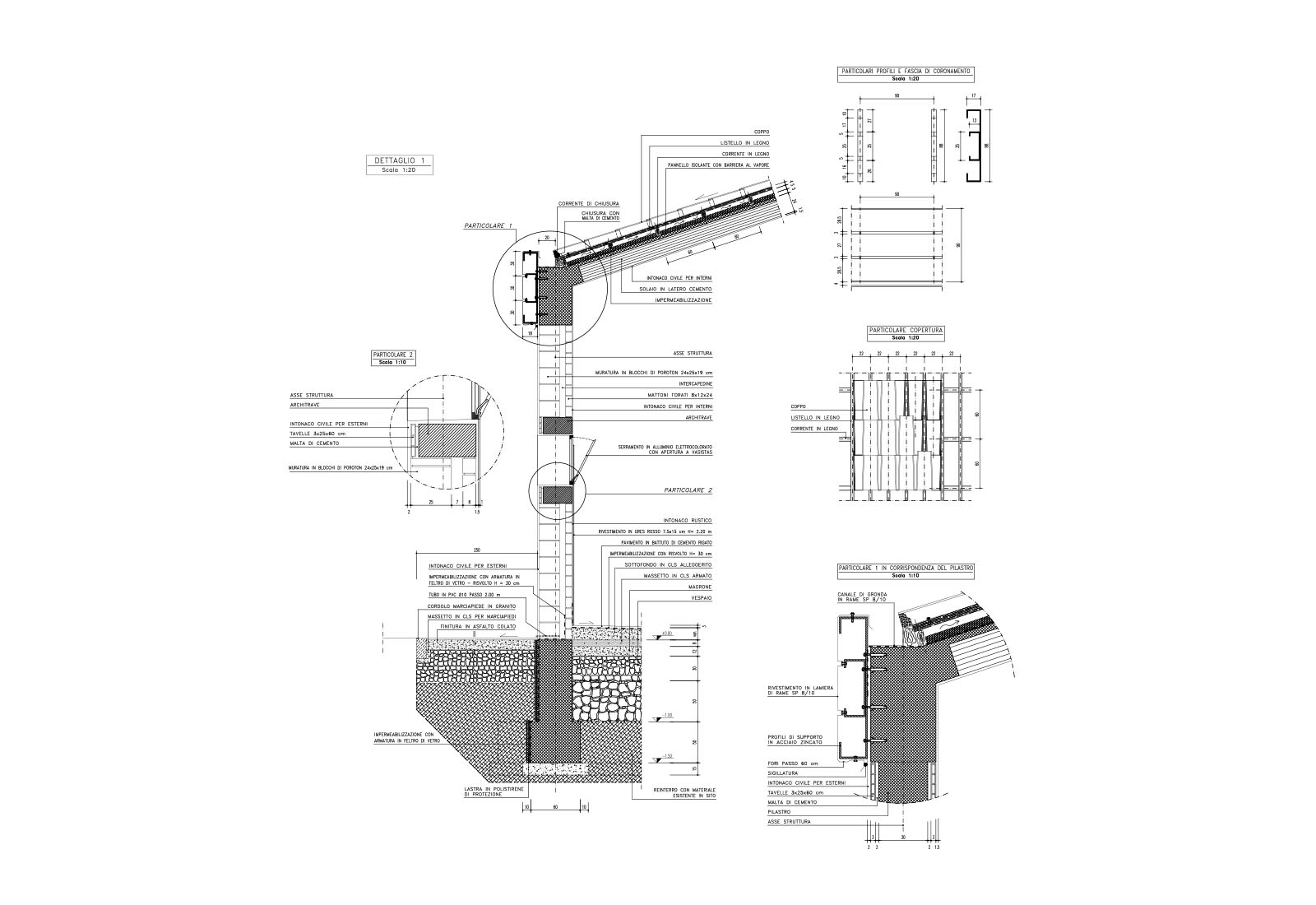 Veterinaria Matelica - Dettagli costruttivi edificio C