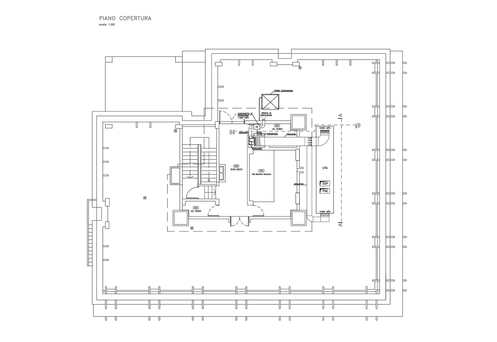 Building 24 Politecnico di Milano - Roof floor air conditioning system