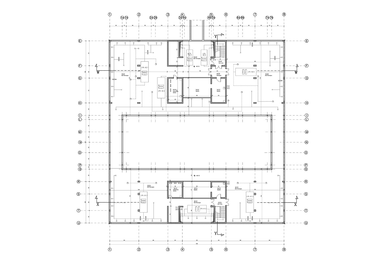 FVeterinaria Matelica - Pianta piano sottotetto edificio A