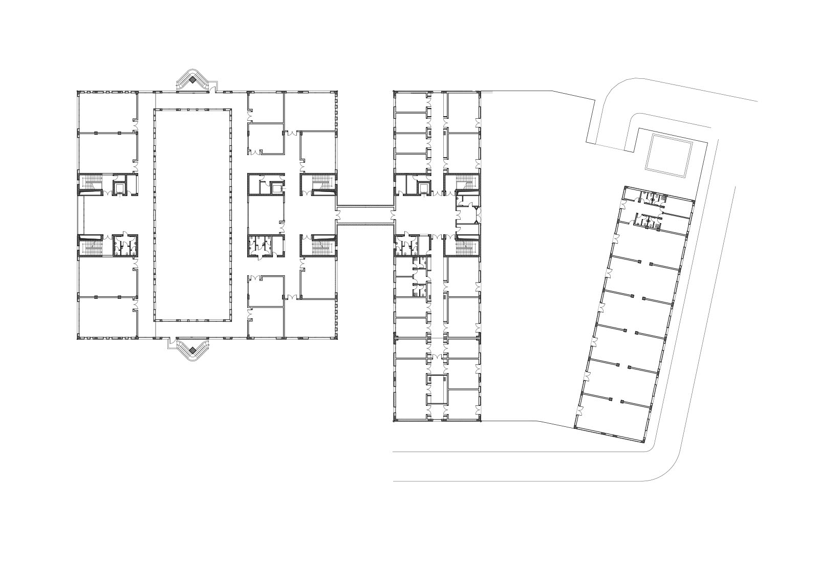 Faculty of Veterinary in Matelica - General project plan first floor
