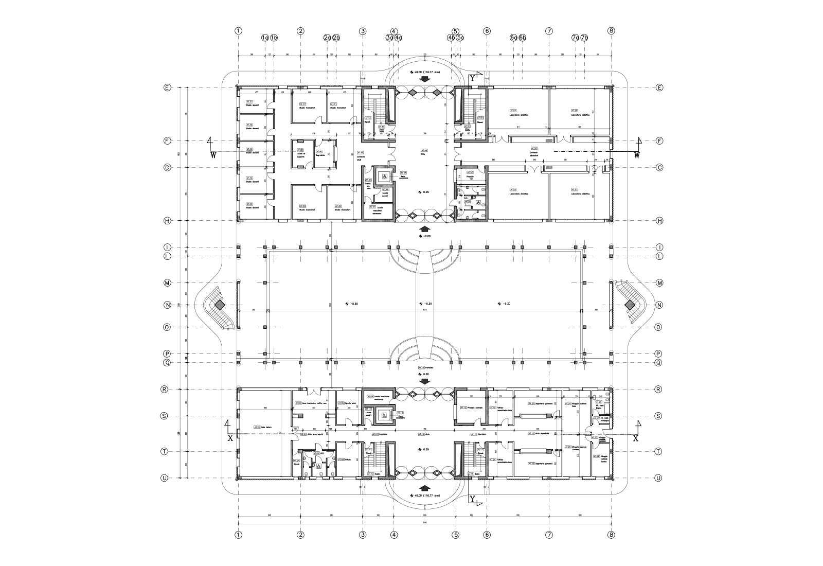 Faculty of Veterinary in Matelica - Ground floor plan building A