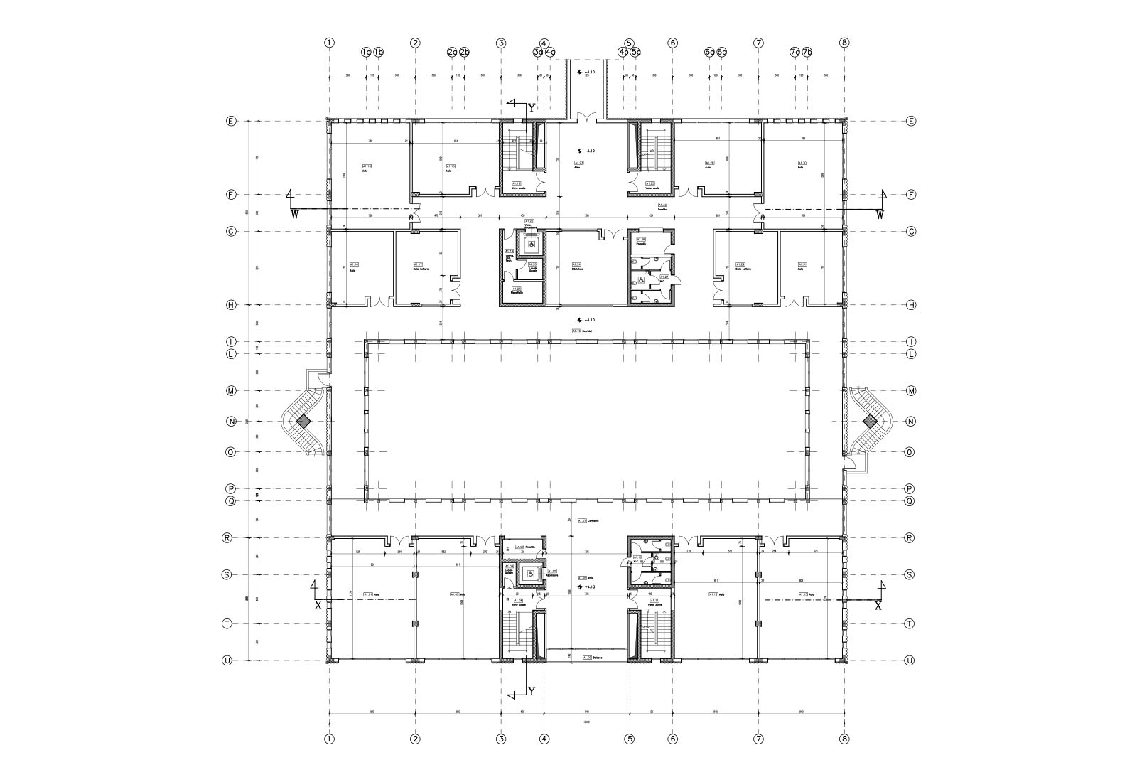 Faculty of Veterinary in Matelica - First floor plan building A
