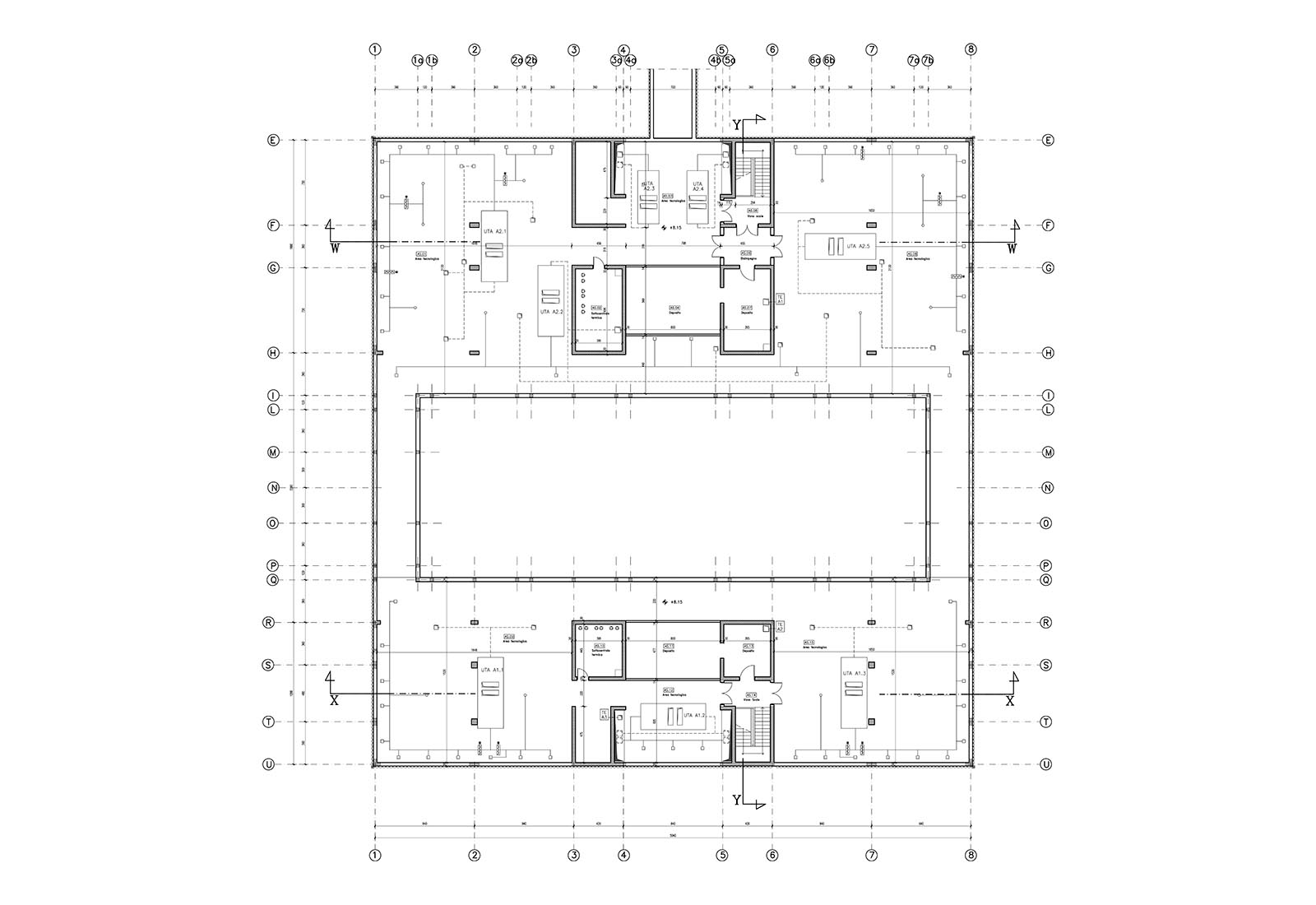 Faculty of Veterinary in Matelica - Attic floor plan building A