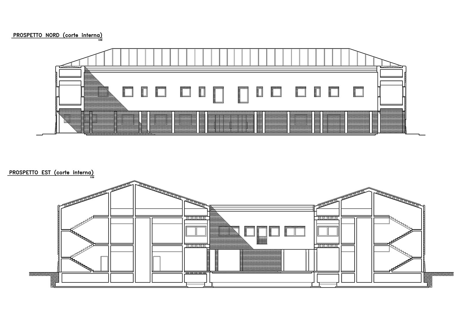 Faculty of Veterinary in Matelica - Elevations building A