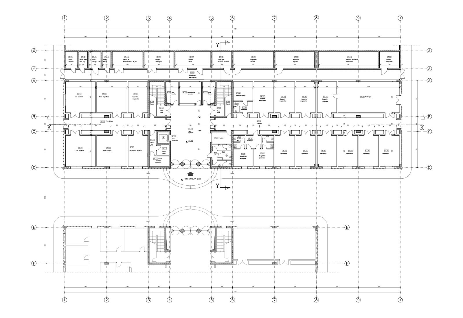 Faculty of Veterinary in Matelica - Ground floor plan building B