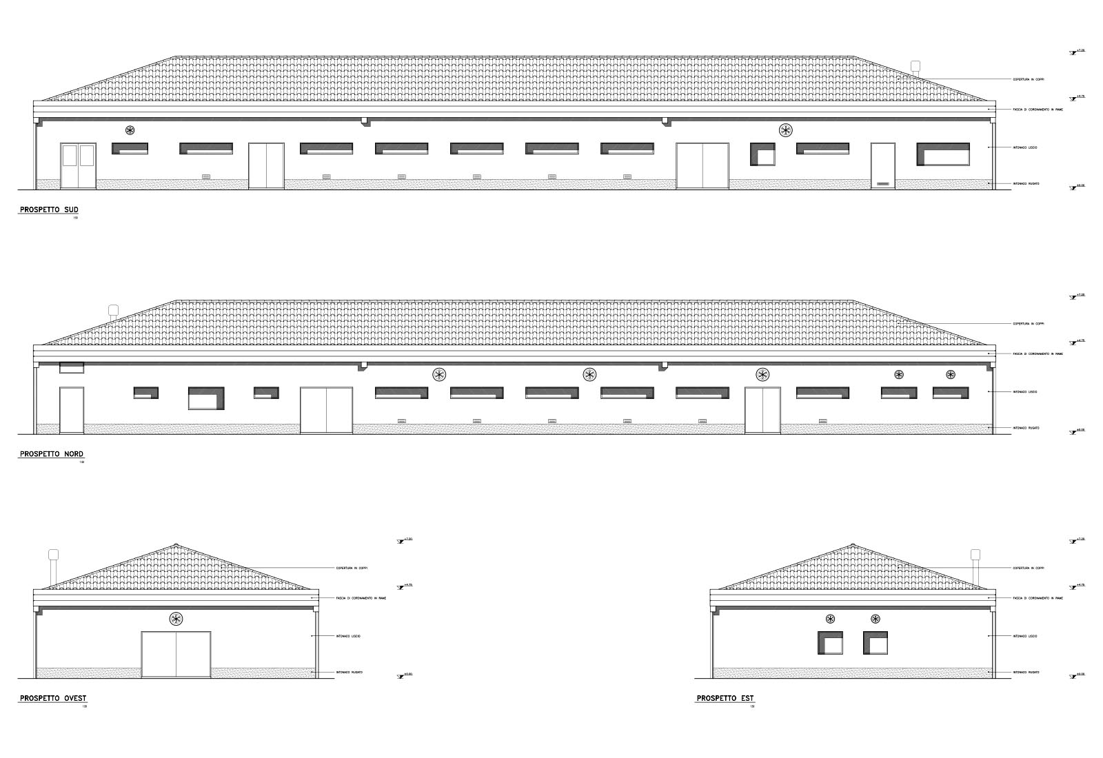 Veterinaria Matelica - Prospetti edificio C