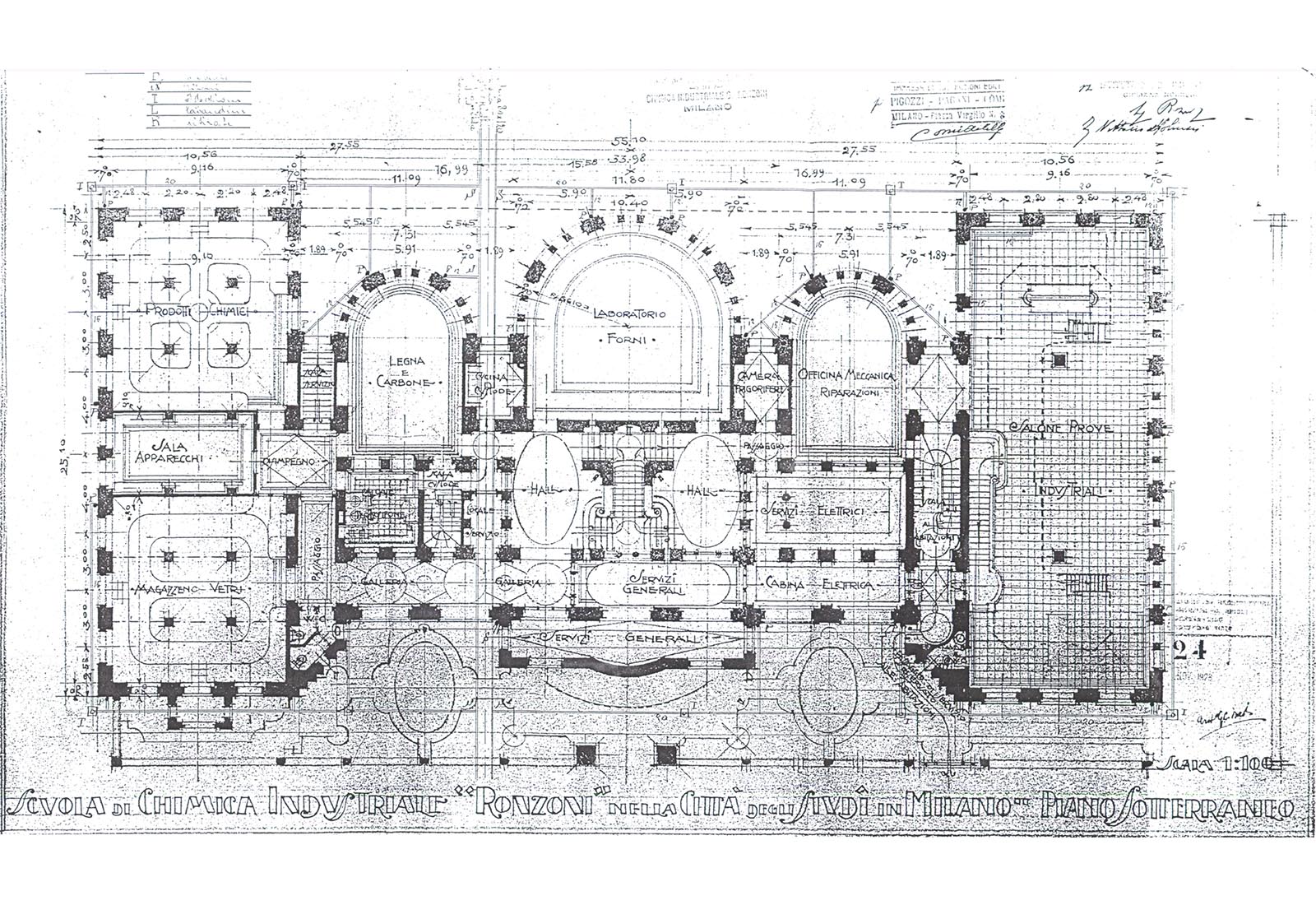 Photonics laboratories Politecnico di Milano - The original plant