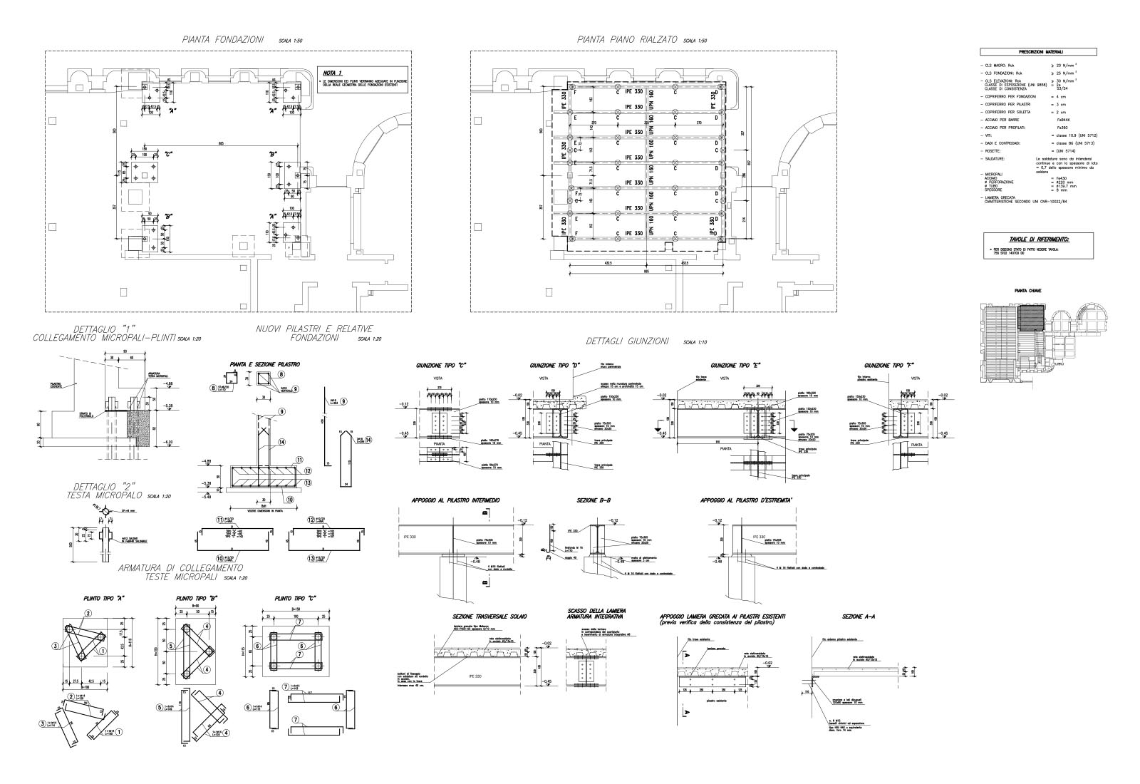 Photonics laboratories Politecnico di Milano - Structural design