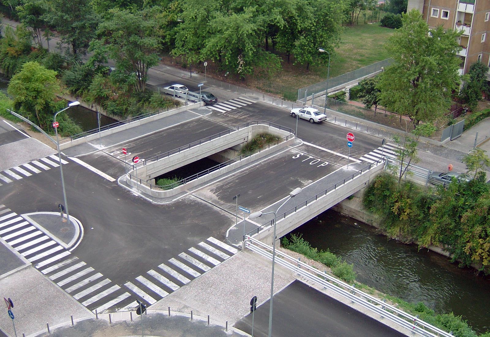 Urbanization works IULM area Milan - The bridge
