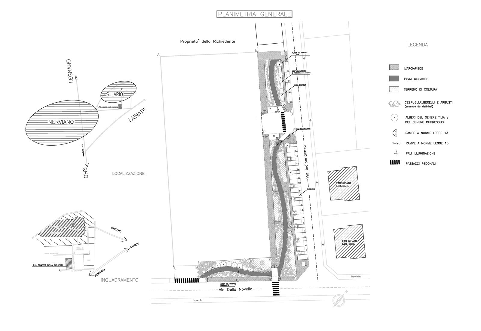 Industrial buildings Colombo in Sant'Ilario di Nerviano - General plan